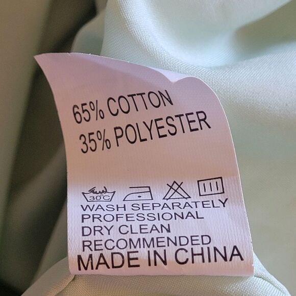 Ecowish v-neck swiss dots ruffle chiffon short sleeve fully lined dress size L - Picture 8 of 8